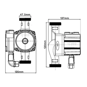 NOVA 25-60/130  | IBO Keringető szivattyú [energiatakarékos, 