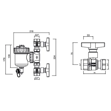 Mágneses szűrő IBF-08 MAX 1
