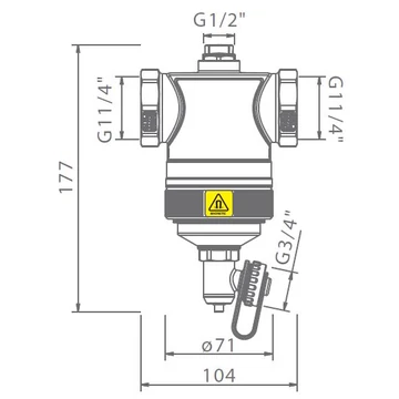 Mágneses szűrő IBF-10 1