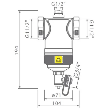 Mágneses szűrő IBF-10 5/4