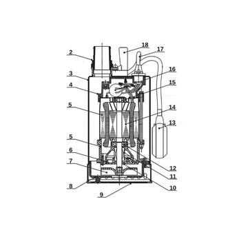 SWQ 750 | IBO Merülő szivattyú [merülő búvárszivattyú tiszta, enyhén szennyezett víz szivattyúzására]