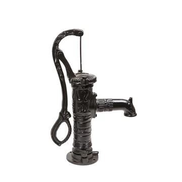 Kerti kút - fekete antik | IBO Speciális szivattyú [kézi öntöttvas dugattyús kút]