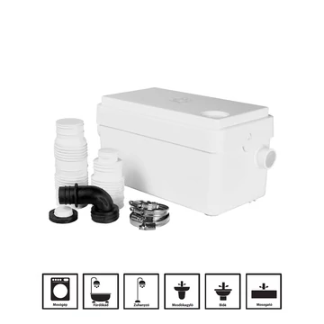 AQUASAN MINI átemelő szivattyú | IBO Szaniter szivattyú [fürdőszoba és konyha]