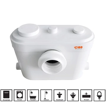 SANIBO 6 WC átemelő szivattyú | IBO Szaniter szivattyú [WC, fürdőszoba és konyha]