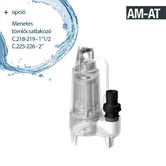 AT 40/2/110 C.219 230V | DRENO Merülő szivattyú kétcsatornás járókerékkel