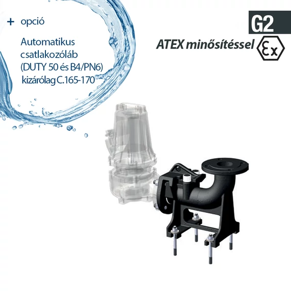 GT-EX 50/2/152 C.165 400V | DRENO Vágószerkezetes szivattyú [darálós merülő szivattyú]