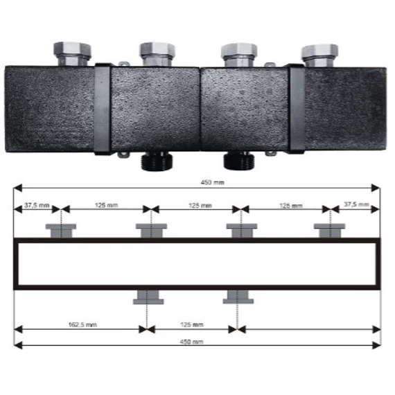 IBO GP PRO-50 DN 25 2 körös osztó 50kW