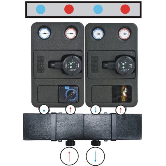 IBO GP PRO-50 DN 25 2 körös osztó 50kW
