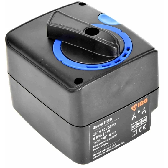 IBO MIX STER D keverőszelep mozgató motor 230V 120s 6 Nm [MIX3,MIX4]
