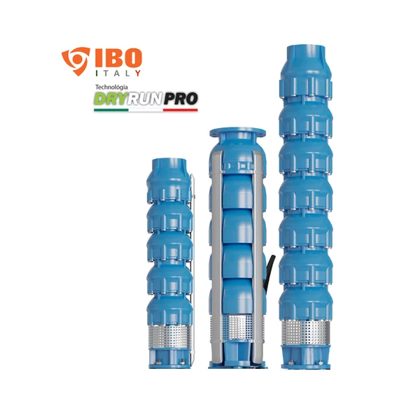 FX8 130/06 400V iPRO | IBO ITALY 8 col Csőkút szivattyú [fúrt kút szivattyú]