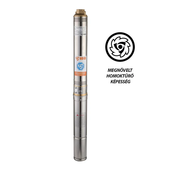 IBO 3" SWM 6/16 | 62m 140l 230V 920W [20m] rozsdamentes csőkút szivattyú