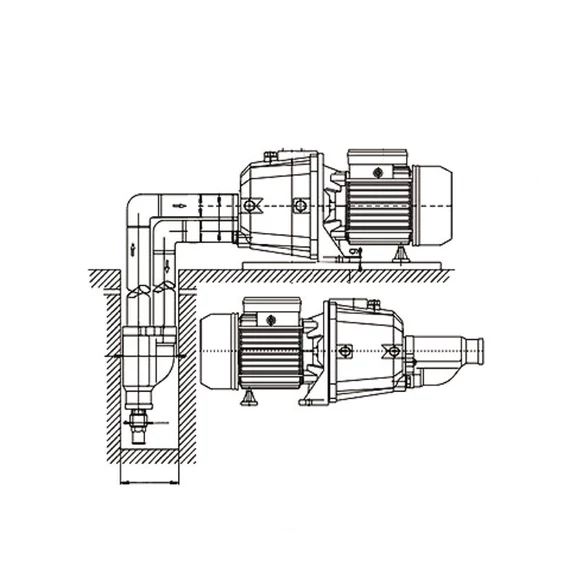 DP 355 | 230V 38m 42l 0,75kW | IBO Felszíni szivattyú [egyfokozatú önfelszívó centrifugális kerti szivattyú]