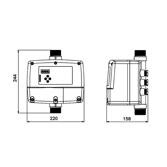 IVR-02M Inverteres szivattyú vezérlő0,37-1,5kW/12A/230V | IBO Inverter [intelligens szivattyú irányító]