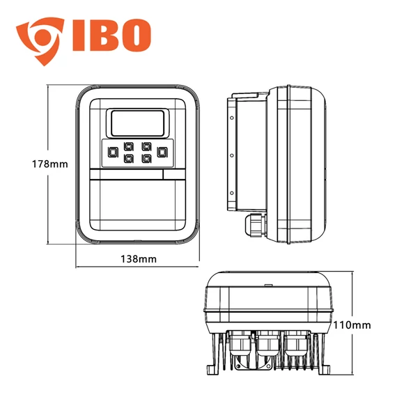IVR-05 Inverteres szivattyú vezérlő 0,75-2,2kW/10,5A/230V | IBO Inverter [intelligens szivattyú irányító]