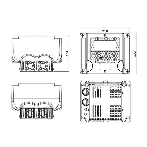 IVR-10-55T Inverteres szivattyú vezérlő 3-4kW/10A/400V | IBO Inverter [intelligens szivattyú irányító]