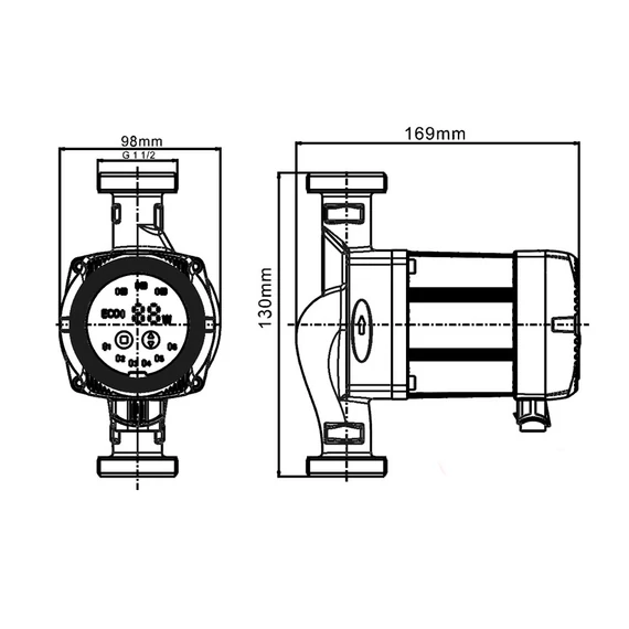 BETA 2 25-60/130  | IBO Keringető szivattyú [energiatakarékos, 