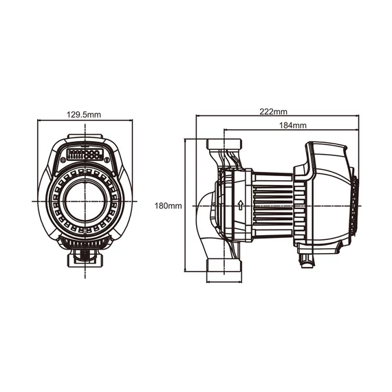 MAGI MAX 25-100/180  | IBO Keringető szivattyú [energiatakarékos, 
