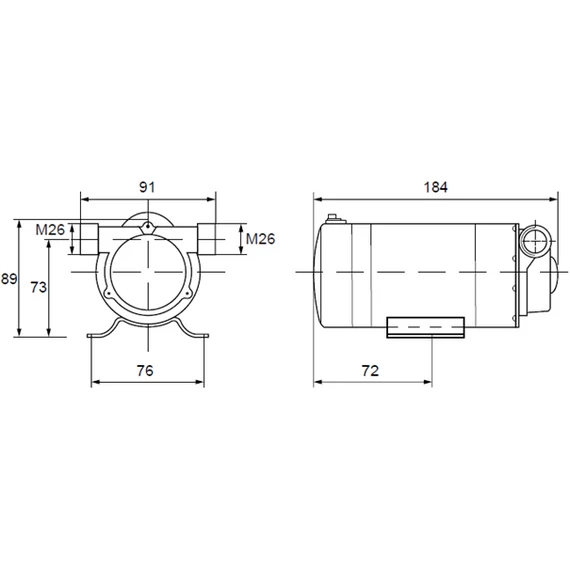 IBO W15 IH-10  Nyomásfokozó keringető szivattyú (bronz járókerekes)