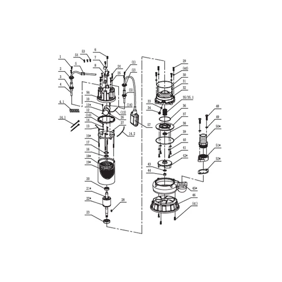 FWQ-75-1,5 INOX | IBO Merülő szivattyú [szennyvíz, szennyezett víz szivattyúzására]