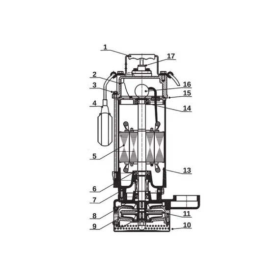H-SWQ 1800 | IBO Merülő szivattyú [nagynyomású merülő búvárszivattyú tiszta, enyhén szennyezett víz szivattyúzására]