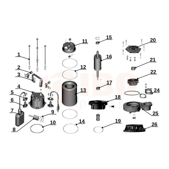 SWQ 1500 PRO | IBO Merülő szivattyú [nagyteljesítményű árvíz szivattyú]