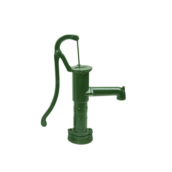 Kerti kút - zöld klasszikus | IBO Speciális szivattyú [kézi öntöttvas dugattyús kút]