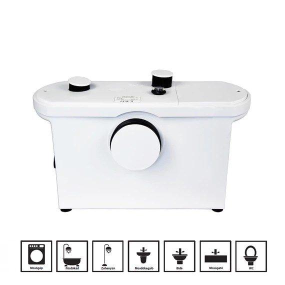 AQUASAN PRO WC átemelő szivattyú | IBO Szaniter szivattyú [WC, fürdőszoba és konyha]