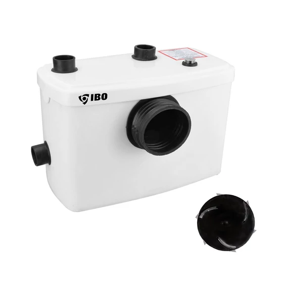 SANIBO 1 WC átemelő szivattyú | IBO Szaniter szivattyú [WC, fürdőszoba és konyha]