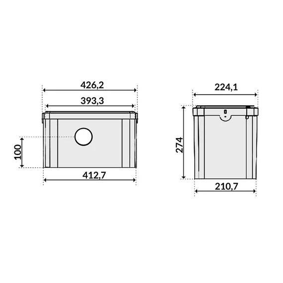 SANIBO 1 WC átemelő szivattyú | IBO Szaniter szivattyú [WC, fürdőszoba és konyha]