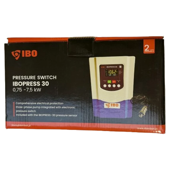 IBO IBOPRESS 30 400V 0.75-7.50kW szivattyú vezérlő három fázisú szivattyúkhoz